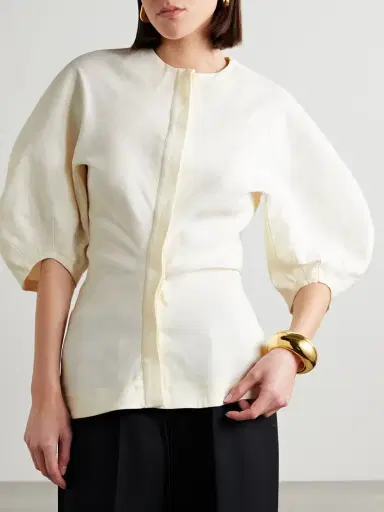 Proenza Schouler Reagan Linen-blend Twill Top | Thumbnail 3 Proenza Schouler Reagan Linen-blend Twill Top | Thumbnail 3