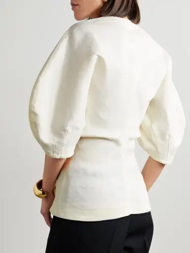 Proenza Schouler Reagan Linen-blend Twill Top | Thumbnail 4 Proenza Schouler Reagan Linen-blend Twill Top | Thumbnail 4