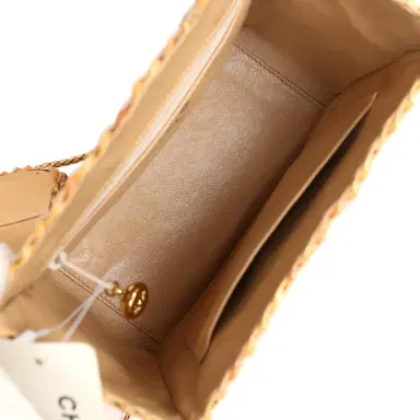 Chanel Vintage Chanel Small Picnic Basket Bag Natural Wicker Gold Hardware | Thumbnail 8 Chanel Vintage Chanel Small Picnic Basket Bag Natural Wicker Gold Hardware | Thumbnail 8