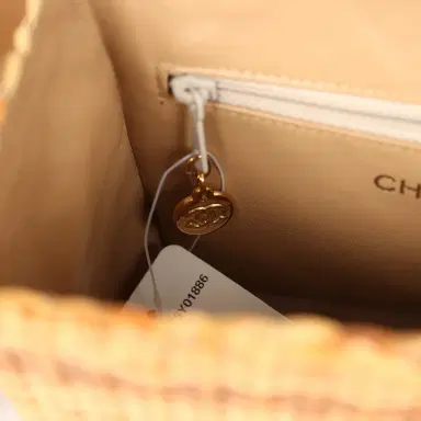 Chanel Vintage Chanel Small Picnic Basket Bag Natural Wicker Gold Hardware | Thumbnail 10 Chanel Vintage Chanel Small Picnic Basket Bag Natural Wicker Gold Hardware | Thumbnail 10