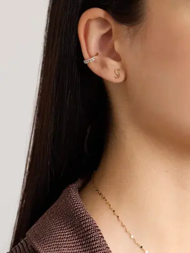 STONE AND STRAND 10-karat Gold Single Earring | Thumbnail 6 STONE AND STRAND 10-karat Gold Single Earring | Thumbnail 6