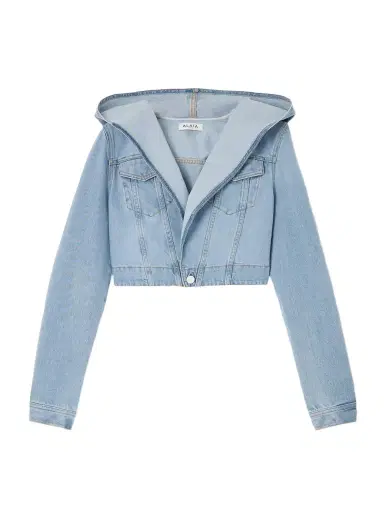 Alaïa Cropped Denim Hooded Jacket | Thumbnail 1 Alaïa Cropped Denim Hooded Jacket | Thumbnail 1