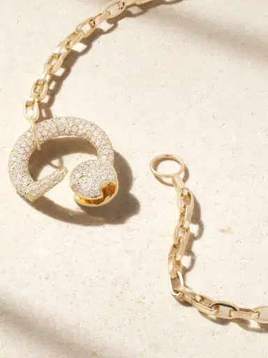 Marla Aaron Allstoned 18-karat Gold Diamond Necklace | Thumbnail 3 Marla Aaron Allstoned 18-karat Gold Diamond Necklace | Thumbnail 3