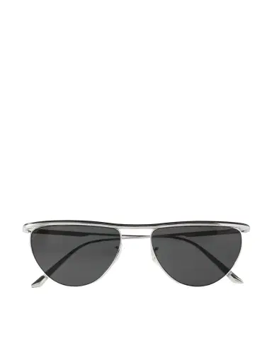 Oliver Peoples + Khaite 1984c Cat-eye Silver-tone Sunglasses | Thumbnail 1 Oliver Peoples + Khaite 1984c Cat-eye Silver-tone Sunglasses | Thumbnail 1