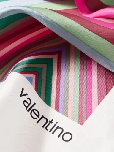 Valentino Garavani Printed Silk-satin Twill Scarf | Thumbnail 3 Valentino Garavani Printed Silk-satin Twill Scarf | Thumbnail 3
