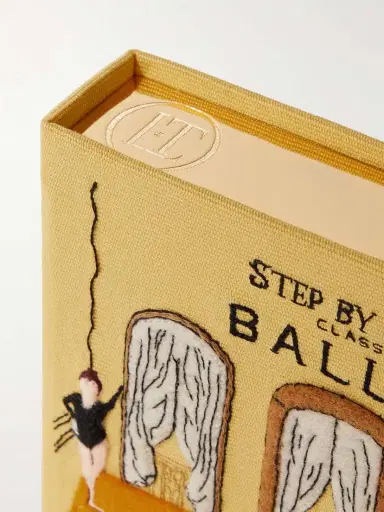 Olympia Le-Tan Ballet Class Embroidered Appliquéd Canvas Clutch | Thumbnail 4 Olympia Le-Tan Ballet Class Embroidered Appliquéd Canvas Clutch | Thumbnail 4