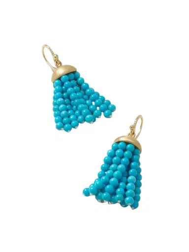Irene Neuwirth 18-karat Gold, Turquoise And Diamond Earrings | Thumbnail 1 Irene Neuwirth 18-karat Gold, Turquoise And Diamond Earrings | Thumbnail 1