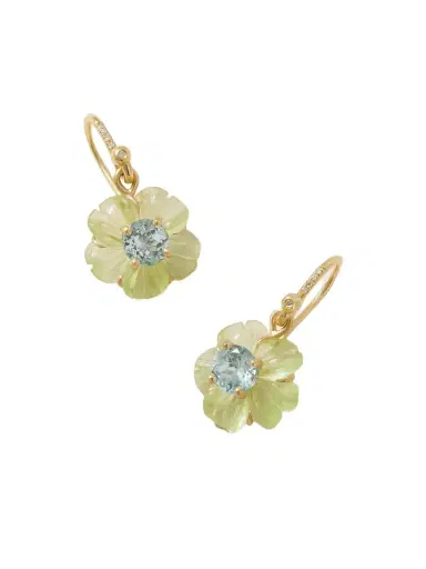 Irene Neuwirth Tropical Flower 18-karat Gold Multi-stone Earrings | Thumbnail 1 Irene Neuwirth Tropical Flower 18-karat Gold Multi-stone Earrings | Thumbnail 1