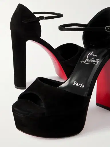 Christian Louboutin Sandaloo Suede Sandals | Thumbnail 4 Christian Louboutin Sandaloo Suede Sandals | Thumbnail 4