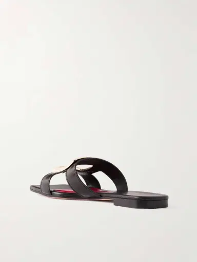 Roger Vivier Nagoya Embellished Cutout Leather Slides | Thumbnail 3 Roger Vivier Nagoya Embellished Cutout Leather Slides | Thumbnail 3