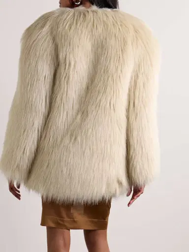 Saint Laurent Oversized Faux Fur Coat | Thumbnail 4 Saint Laurent Oversized Faux Fur Coat | Thumbnail 4