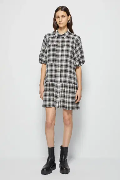 Simkhai Crissy Plaid Mini Dress | Thumbnail 3 Simkhai Crissy Plaid Mini Dress | Thumbnail 3