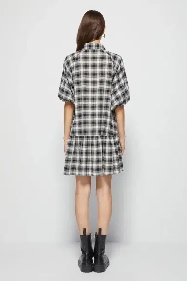 Simkhai Crissy Plaid Mini Dress | Thumbnail 5 Simkhai Crissy Plaid Mini Dress | Thumbnail 5