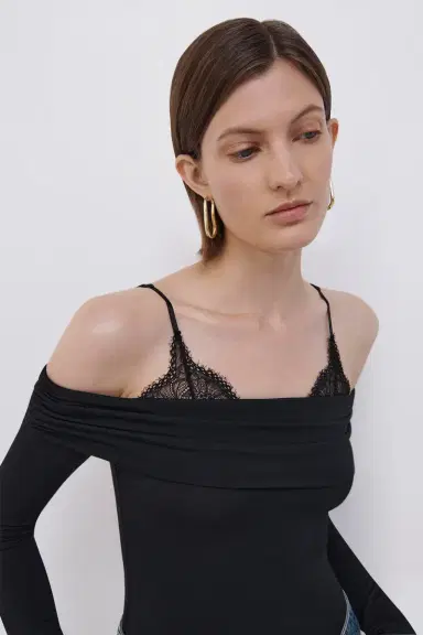 Simkhai Mirra Lingerie Lace Top | Thumbnail 3 Simkhai Mirra Lingerie Lace Top | Thumbnail 3