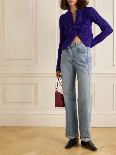 Loewe Asymmetric Mid-rise Straight-leg Jeans | Thumbnail 2 Loewe Asymmetric Mid-rise Straight-leg Jeans | Thumbnail 2