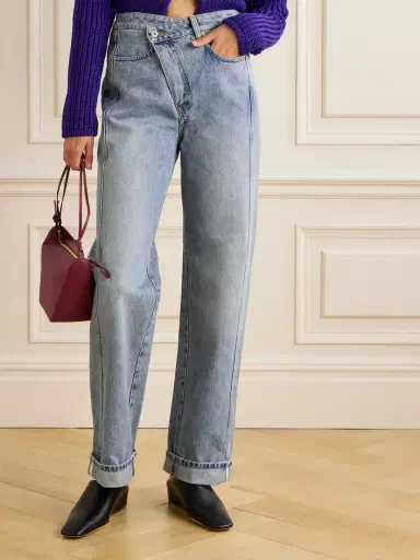 Loewe Asymmetric Mid-rise Straight-leg Jeans | Thumbnail 3 Loewe Asymmetric Mid-rise Straight-leg Jeans | Thumbnail 3