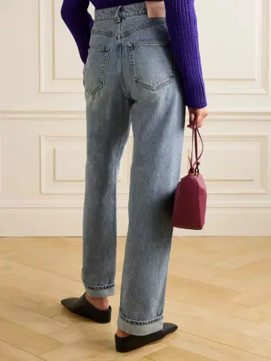 Loewe Asymmetric Mid-rise Straight-leg Jeans | Thumbnail 4 Loewe Asymmetric Mid-rise Straight-leg Jeans | Thumbnail 4