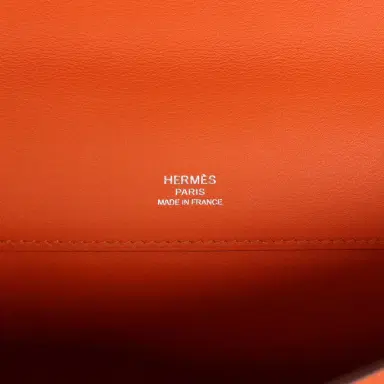 HERMÈS Hermes Kelly Cut Orange Swift Palladium Hardware | Thumbnail 7 HERMÈS Hermes Kelly Cut Orange Swift Palladium Hardware | Thumbnail 7