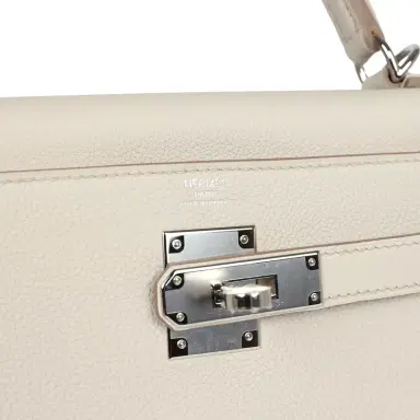 HERMÈS Hermes Kelly Retourne 28 Beton Togo Palladium Hardware | Thumbnail 7 HERMÈS Hermes Kelly Retourne 28 Beton Togo Palladium Hardware | Thumbnail 7