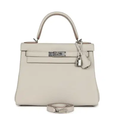 HERMÈS Hermes Kelly Retourne 28 Beton Togo Palladium Hardware | Thumbnail 1 HERMÈS Hermes Kelly Retourne 28 Beton Togo Palladium Hardware | Thumbnail 1