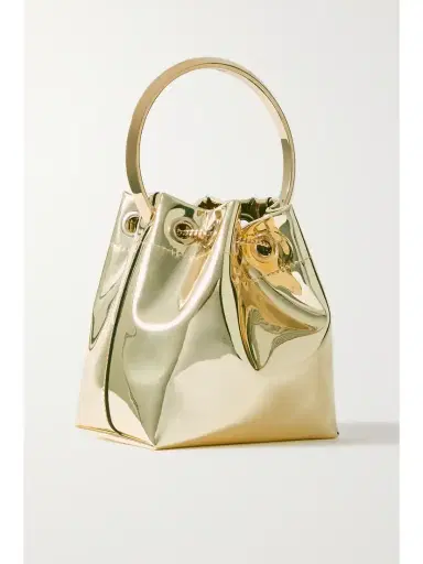 Jimmy Choo Bon Bon Metallic Mirrored-leather Bucket Bag | Thumbnail 3 Jimmy Choo Bon Bon Metallic Mirrored-leather Bucket Bag | Thumbnail 3