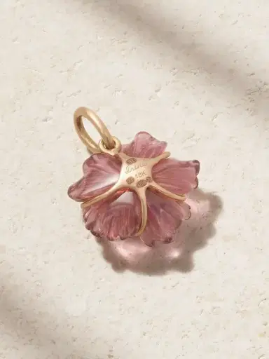 Irene Neuwirth Tropical Flower 18-karat Rose Gold, Tourmaline And Sapphire Pendant | Thumbnail 3 Irene Neuwirth Tropical Flower 18-karat Rose Gold, Tourmaline And Sapphire Pendant | Thumbnail 3