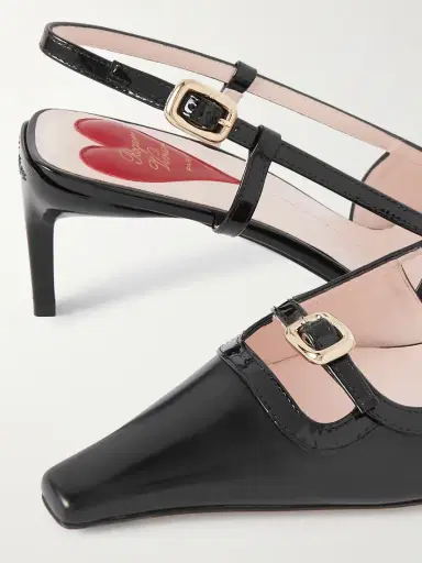 Roger Vivier Nagoya 55 Embellished Leather Slingback Pumps | Thumbnail 4 Roger Vivier Nagoya 55 Embellished Leather Slingback Pumps | Thumbnail 4