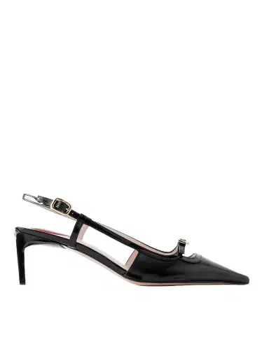 Roger Vivier Nagoya 55 Embellished Leather Slingback Pumps | Thumbnail 1 Roger Vivier Nagoya 55 Embellished Leather Slingback Pumps | Thumbnail 1