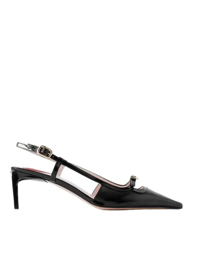 Nagoya 55 Embellished Leather Slingback Pumps Nagoya 55 Embellished Leather Slingback Pumps