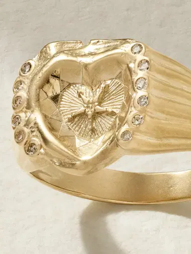 Pascale Monvoisin Chiara 9-karat Gold Diamond Signet Ring | Thumbnail 4 Pascale Monvoisin Chiara 9-karat Gold Diamond Signet Ring | Thumbnail 4