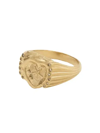Pascale Monvoisin Chiara 9-karat Gold Diamond Signet Ring | Thumbnail 1 Pascale Monvoisin Chiara 9-karat Gold Diamond Signet Ring | Thumbnail 1
