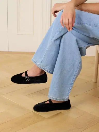 Alaïa Ballerina Velvet Ballet Flats | Thumbnail 2 Alaïa Ballerina Velvet Ballet Flats | Thumbnail 2