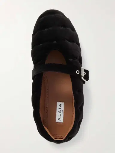 Alaïa Ballerina Velvet Ballet Flats | Thumbnail 5 Alaïa Ballerina Velvet Ballet Flats | Thumbnail 5