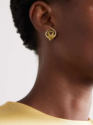 Stephanie Windsor + Hermès Vintage 1970s Gold Clip Earrings | Thumbnail 2 Stephanie Windsor + Hermès Vintage 1970s Gold Clip Earrings | Thumbnail 2