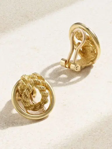 Stephanie Windsor + Hermès Vintage 1970s Gold Clip Earrings | Thumbnail 3 Stephanie Windsor + Hermès Vintage 1970s Gold Clip Earrings | Thumbnail 3