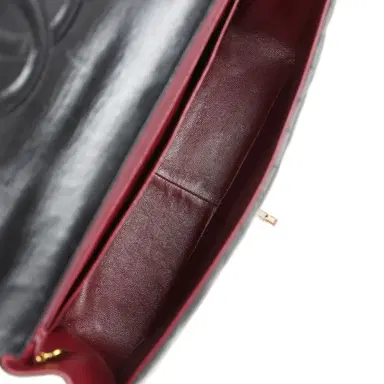 Chanel Vintage Chanel Jumbo Single Flap Bag Black Lambskin Tortoiseshell Hardware | Thumbnail 8 Chanel Vintage Chanel Jumbo Single Flap Bag Black Lambskin Tortoiseshell Hardware | Thumbnail 8