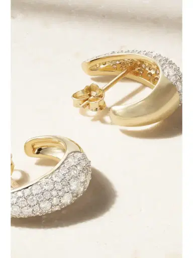Lucy Delius Signature 14-karat Gold Diamond Earrings | Thumbnail 3 Lucy Delius Signature 14-karat Gold Diamond Earrings | Thumbnail 3
