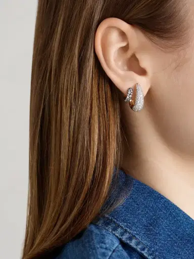Lucy Delius Signature 14-karat Gold Diamond Earrings | Thumbnail 4 Lucy Delius Signature 14-karat Gold Diamond Earrings | Thumbnail 4