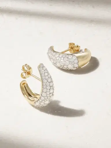 Lucy Delius Signature 14-karat Gold Diamond Earrings | Thumbnail 1 Lucy Delius Signature 14-karat Gold Diamond Earrings | Thumbnail 1