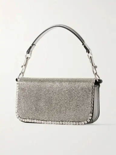 Valentino Garavani Locò Vlogo Small Embellished Leather Shoulder Bag | Thumbnail 3 Valentino Garavani Locò Vlogo Small Embellished Leather Shoulder Bag | Thumbnail 3