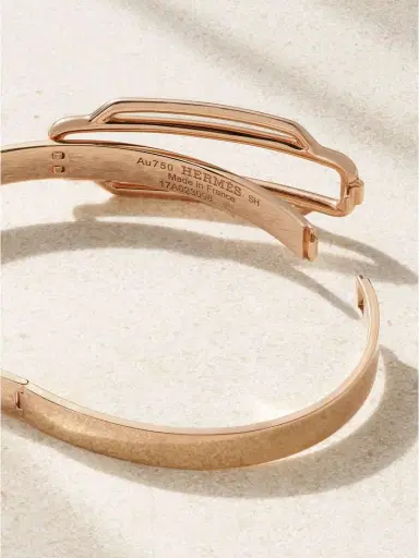 Stephanie Windsor + Hermès Vintage 1980s 18-karat Rose Gold Bracelet | Thumbnail 3 Stephanie Windsor + Hermès Vintage 1980s 18-karat Rose Gold Bracelet | Thumbnail 3