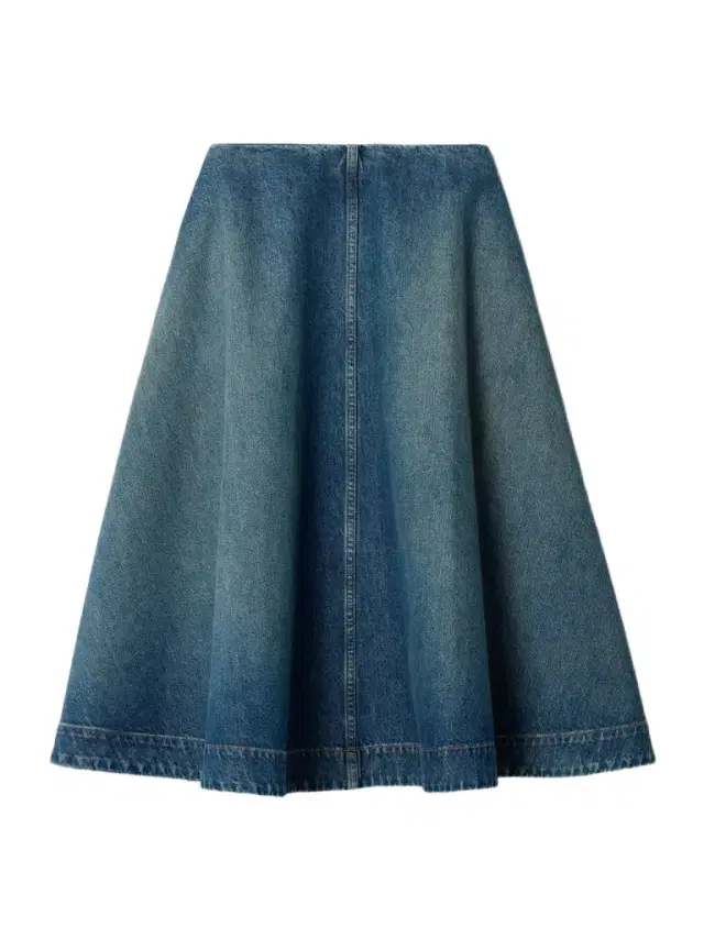 Renta Denim Midi Skirt