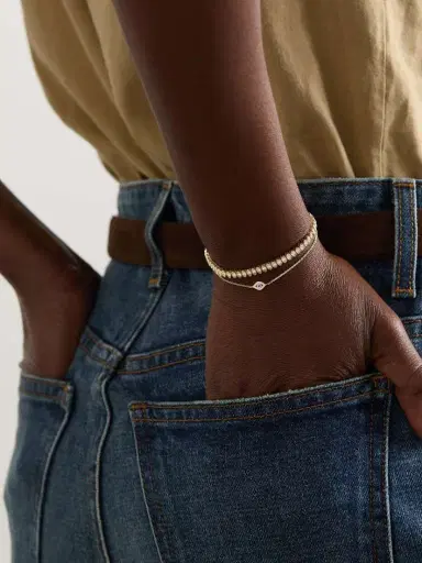 Sydney Evan Small Evil Eye 14-karat Gold, Diamond And Sapphire Bracelet | Thumbnail 5 Sydney Evan Small Evil Eye 14-karat Gold, Diamond And Sapphire Bracelet | Thumbnail 5