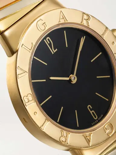 Stephanie Windsor + Bvlgari Vintage Tubogas 1990s 30mm 18-karat Yellow, White And Rose Gold Watch | Thumbnail 5 Stephanie Windsor + Bvlgari Vintage Tubogas 1990s 30mm 18-karat Yellow, White And Rose Gold Watch | Thumbnail 5