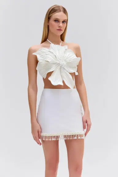 PatBo HAND-BEADED FLOWER TOP | Thumbnail 3 PatBo HAND-BEADED FLOWER TOP | Thumbnail 3