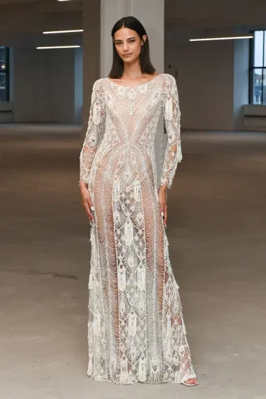PatBo Hand-Beaded Illusion Tulle Gown (EXCLUSIVE) | Thumbnail 7 PatBo Hand-Beaded Illusion Tulle Gown (EXCLUSIVE) | Thumbnail 7