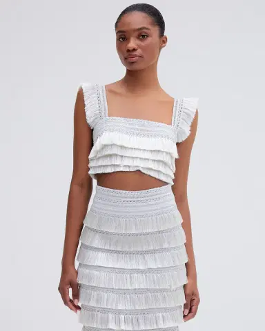 PatBo Metallic Fringe Maxi Skirt | Thumbnail 2 PatBo Metallic Fringe Maxi Skirt | Thumbnail 2