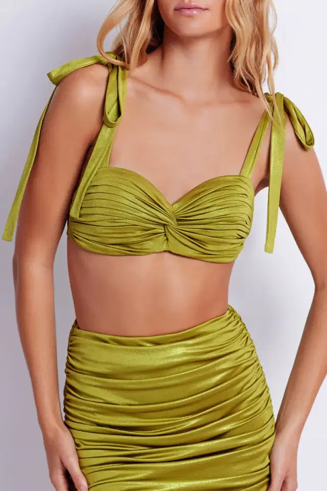 Metallic Jersey Bralette (FINAL SALE) Metallic Jersey Bralette (FINAL SALE)