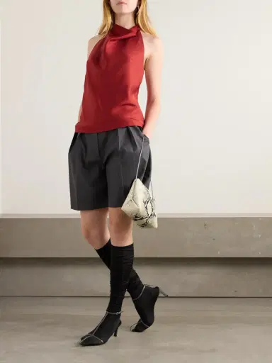 RÓHE Halterneck Open-back Silk-twill Top | Thumbnail 2 RÓHE Halterneck Open-back Silk-twill Top | Thumbnail 2