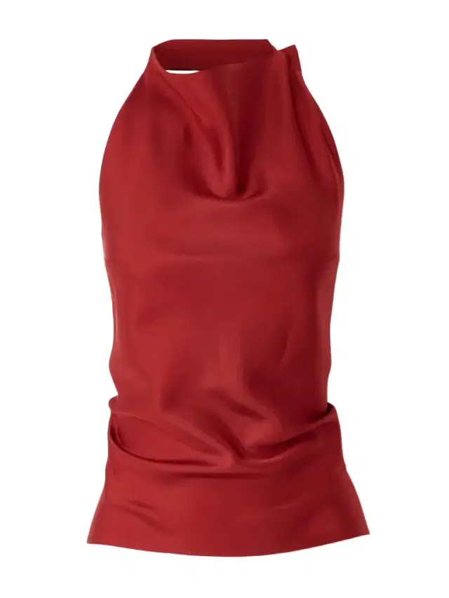Halterneck Open-back Silk-twill Top Halterneck Open-back Silk-twill Top